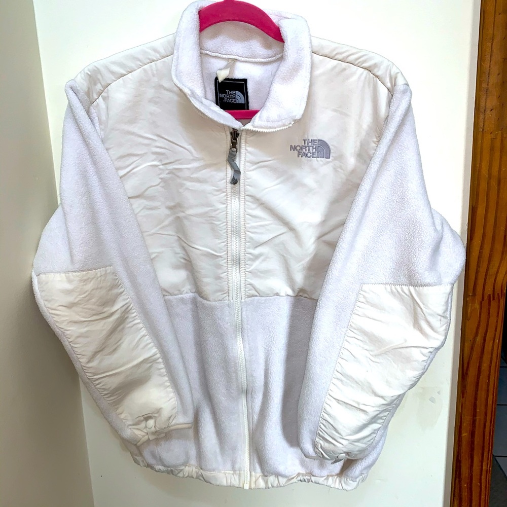 White North Face🤍Fleece !!youth large!!